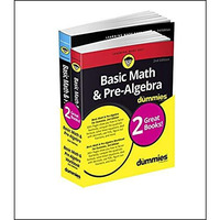 Basic Math & Pre-Algebra For Dummies Book + Workbook Bundle [Paperback]