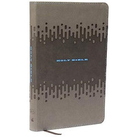 KJV, Bible for Kids, Leathersoft, Charcoal: Thinline Edition [Leather / fine bindi]