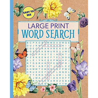 Large Print Floral Word Search [Paperback]