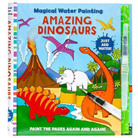 Magical Water Painting: Amazing Dinosaurs: (Art Activity Book, Books for Family  [Paperback]