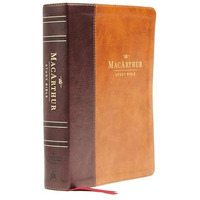 NASB, MacArthur Study Bible, 2nd Edition, Leathersoft, Brown, Thumb Indexed, Com [Leather / fine bindi]