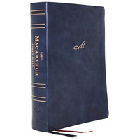 NKJV, MacArthur Study Bible, 2nd Edition, Leathersoft, Blue, Comfort Print: Unle [Leather / fine bindi]
