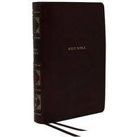 NKJV, Reference Bible, Classic Verse-by-Verse, Center-Column, Leathersoft, Black [Leather / fine bindi]