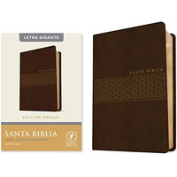 Santa Biblia NTV, Edici?n manual, letra gigante (Letra Roja, SentiPiel, Caf?) [Leather / fine bindi]
