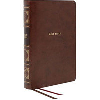 NKJV, Reference Bible, Classic Verse-by-Verse, Center-Column, Leathersoft, Brown [Leather / fine bindi]