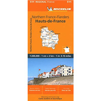 France: Nord-Pas-de-Calais, Picardy Map 511 [Sheet map, folded]