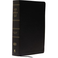 KJV, Life in the Spirit Study Bible, Bonded Leather, Black, Thumb Indexed, Red L [Leather / fine bindi]