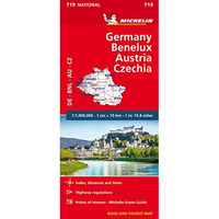 Michelin Germany Austria Benelux Czech Republic Map 719 [Sheet map, folded]
