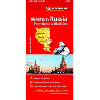 Michelin Western Russia Road and Tourist Map 805: From Baltic to Black Sea [Sheet map, folded]