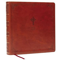 NABRE XL, Catholic Edition, Leathersoft, Brown, Comfort Print: Holy Bible [Leather / fine bindi]