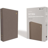 NET Bible, Thinline Reference, Large Print, Cloth over Board, Gray, Comfort Prin [Hardcover]