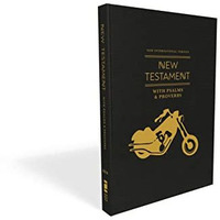NIV, New Testament with Psalms and Proverbs, Pocket-Sized, Paperback, Black Moto [Paperback]