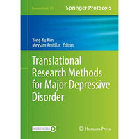 Translational Research Methods for Major Depressive Disorder [Hardcover]