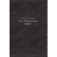 NKJV, The Charles F. Stanley Life Principles Bible, Large Print, Leathersoft, Bl [Leather / fine bindi]