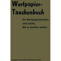 Wertpapier Taschenbuch [Paperback]