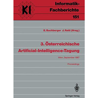 3. ?sterreichische Artificial-Intelligence-Tagung: Wien, 2225. September 1987 [Paperback]
