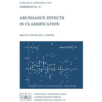 Abundance Effects in Classification: Dedicated to W.W. Morgan [Paperback]