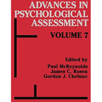 Advances in Psychological Assessment: Volume 7 [Paperback]
