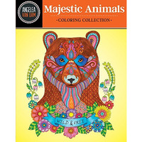 Hello Angel Majestic Animals Coloring Collection [Paperback]