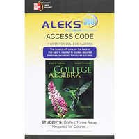 ALEKS 360 Access Card (11 weeks) for College Algebra [Online resource]