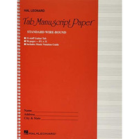 Guitar Tablature Manuscript Paper - Wire-Bound: Manuscript Paper [Spiral bound]