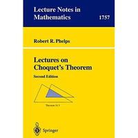 Lectures on Choquet's Theorem [Paperback]