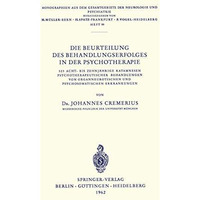 Die Beurteilung des Behandlungserfolges in der Psychotherapie: 523 Acht- Bis Zeh [Paperback]
