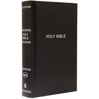 NKJV, Pew Bible, Large Print, Hardcover, Black, Red Letter, Comfort Print: Holy  [Hardcover]