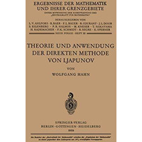 Theorie und Anwendung der direkten Methode von Ljapunov [Paperback]