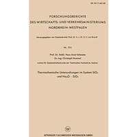 Thermochemische Untersuchungen im System SiO2 und Na2O  SiO2 [Paperback]