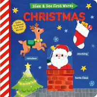 Christmas: Slide and See First Words [Board book]