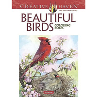Creative Haven Beautiful Birds Coloring Book [Paperback]