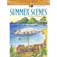 Creative Haven Summer Scenes Coloring Book [Paperback]