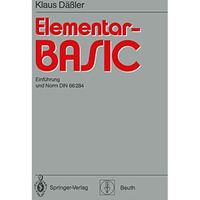 Elementar-BASIC: Einf?hrung und Norm DIN 66 284 [Paperback]