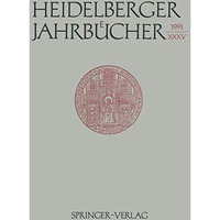 Heidelberger Jahrb?cher [Paperback]