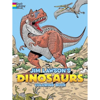 Jim Lawson's Dinosaurs Coloring Book [Paperback]