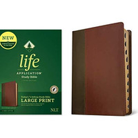 NLT Life Application Study Bible, Third Edition, Large Print (Red Letter, Leathe [Leather / fine bindi]