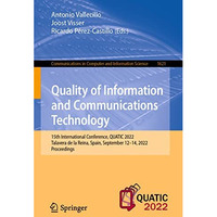 Quality of Information and Communications Technology: 15th International Confere [Paperback]