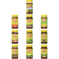 Priya Pickles Without Garlic Variety Pack - 10 Items
