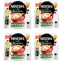 Nescafe Instant Coffee Latte Hazelnut Imported from Nestle Malaysia ( 80 Sticks) 4 Pack