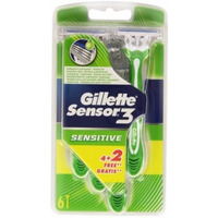 Gillette Sensor 3 Disposable Razors Sensitive (6 Count)