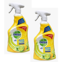 Dettol Clean  Fresh Sparkling Lemon  Lime Burst 33.8oz Each - Pack of 2