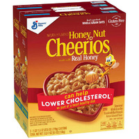 General Mills Honey Nut Cheerios Cereal 2 Bags, 24oz Each