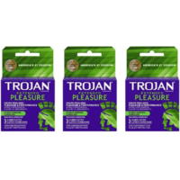 Trojan Extended Pleasure Climax Control Latex Condoms 3ct - Pack of 3