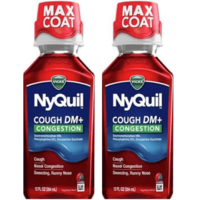 Vicks NyQuil Berry Cough DM+ Congestion 12oz- Pack of 2
