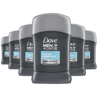 Dove Men + Care Clean Comfort 48 Hr Anti-Perspirant Deodorant 50ml - Pack of 6