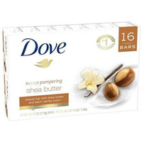 Dove Shea Butter Bar Soap, 4oz Each, 16 Bars