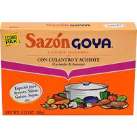 Goya Sazon Seasoning, Coriander  Annatto 3.52oz