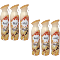 Febreze Air Mist Air Freshener  Vanilla  Mongolia Scent 300ml - Pack of 6