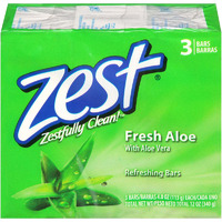 Zest Fresh Aloe Bar Soap 4.0oz Per Bar - 3 Bars